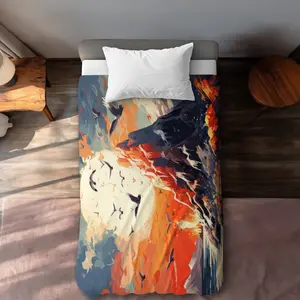 MWW C1DCTXLWXVHR26 Towards Danger Blue Twin Size Extra Long Duvet Cover - Stylish Home Decor