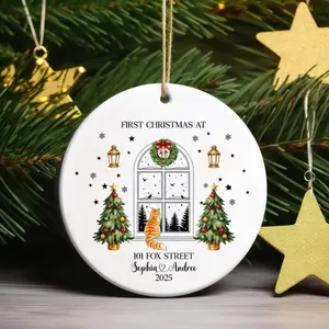 Personalized New Home Ornament: First Christmas Keepsake