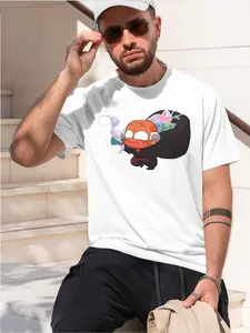 Happosai List of Ranma ½ 2026 new model Black/White Tee Stylish & Comfortable Loose Crew Neck Short Sleeve T-shirts Versatile On Trend Eye Catching Printed Graphic Casual Tee for Daily Wear Outin