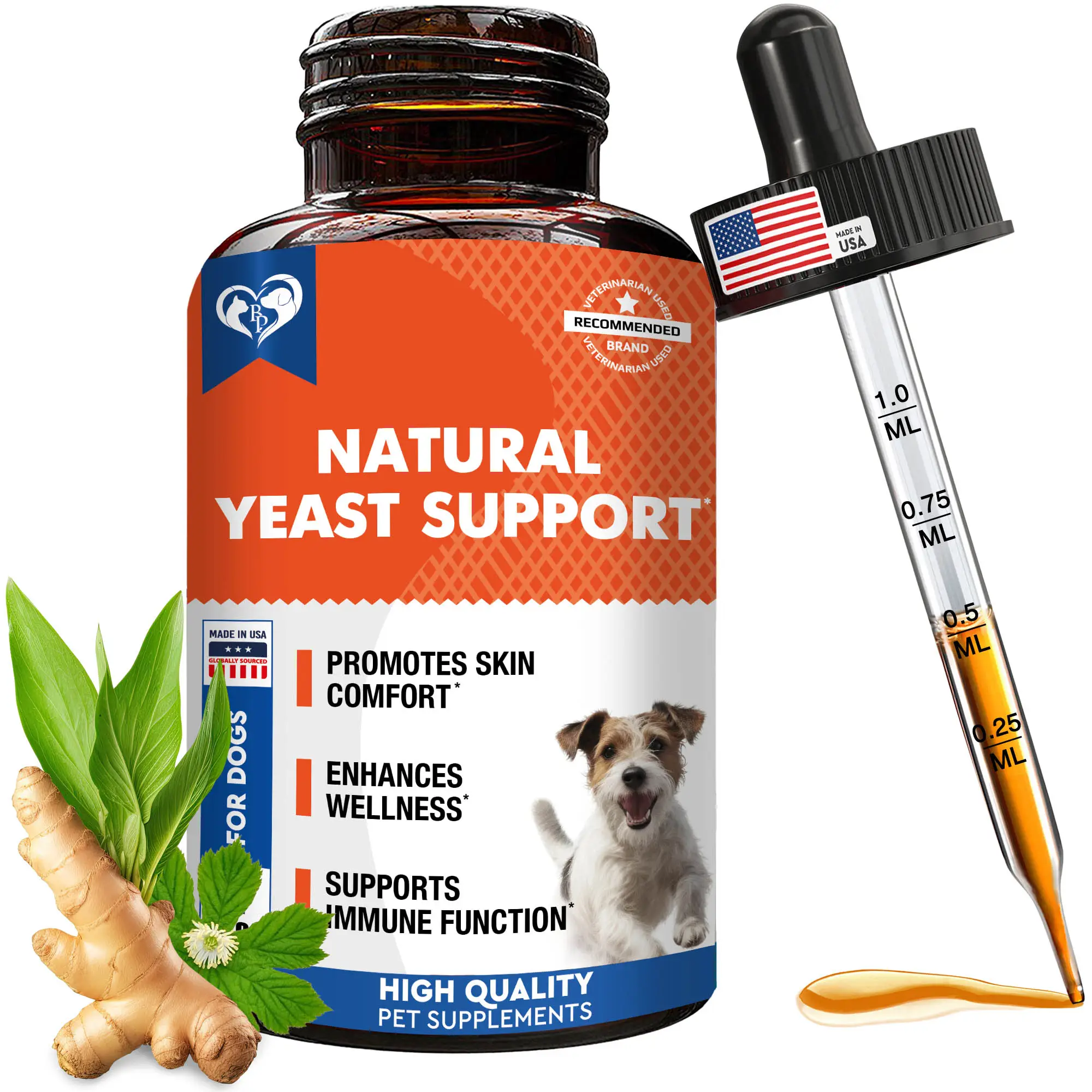 Natural Dog and Cat Yeast Support Supplement Tea