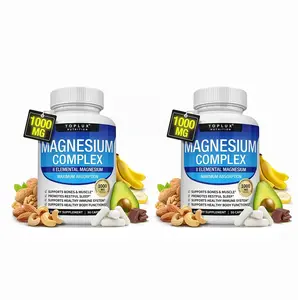 2 Pack Toplux Magnesium Complex DK 8 Essential Magnesium Supplement 1000mg Fitness Edible
