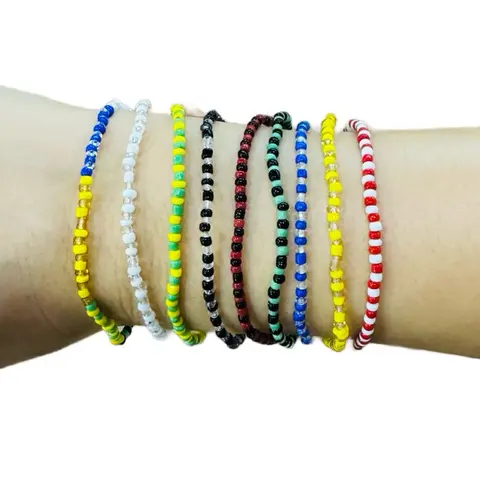 Simple Elastic Bracelet Ilde Sencillo for Santos ochun Orula Shango - Colorful Bead Design