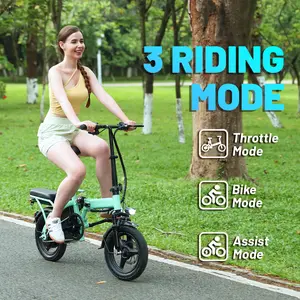 Commute Made Easy: Foldable Electric Bicycle, "ASKMY", Must-have e-bike for kids, teens, adults; two-seat e-bike; tandem e-bike; two-seater bike; 20MPH top speed, 350W Motor, 10 Ah battery; Pedal Assist