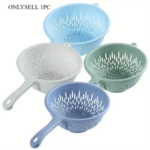 Food Washing Drain Colander with Handle Plastic Colander Strainer for Kitchen Kitchenware Kitchen Gadgets