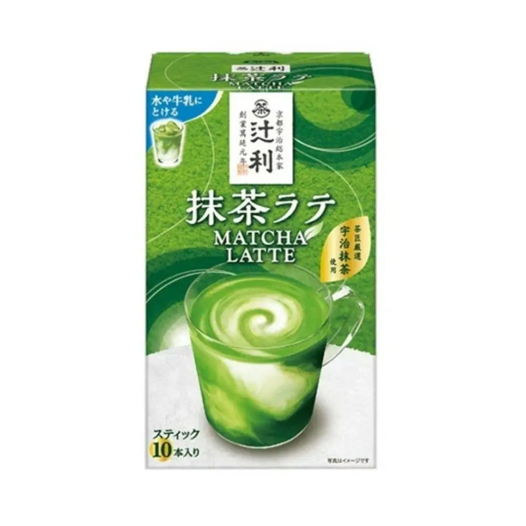 Kataoka Bussan Tsujiri Creamy Matcha Tea Latte Beverage - 13g per Sachet, 10-Pack