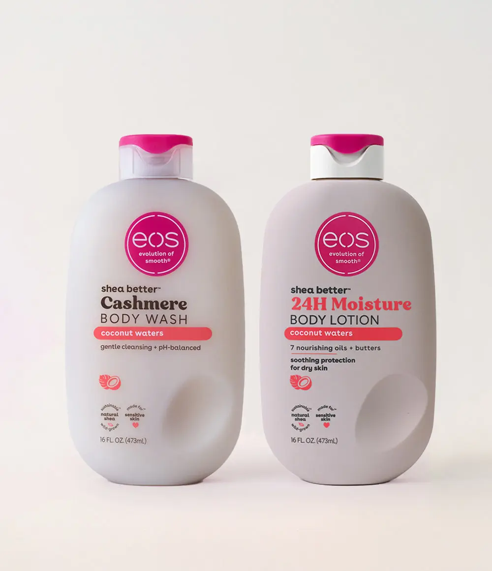 Coconut Waters Skincare Duo, Body Wash & Body Lotion 2-Pack Bundle