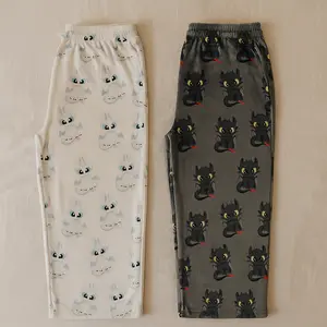 Ultra-Plush Cloud-Fleece Dragon Sleepwear Pants - Fuzzy High-Waist Loose Lounge Trousers for Men & Women - Coziest Aesthetic Roomwear for Chilly Nights & Movie Marathons