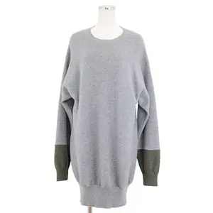Pre-owned Celine Others Small Leather Goods Cashmere Egg Knit Oversized Tunic Dress