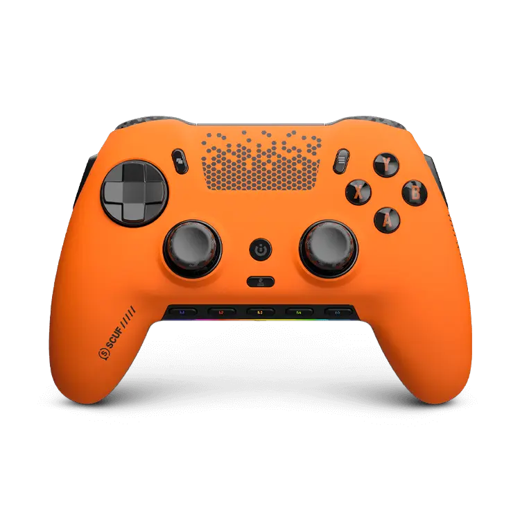 SCUF Envision Pro Wireless PC Controller - Orange | Hall Effect Thumbsticks, 5 G-Keys, Slipstream Wireless, 4 Remappable Paddles