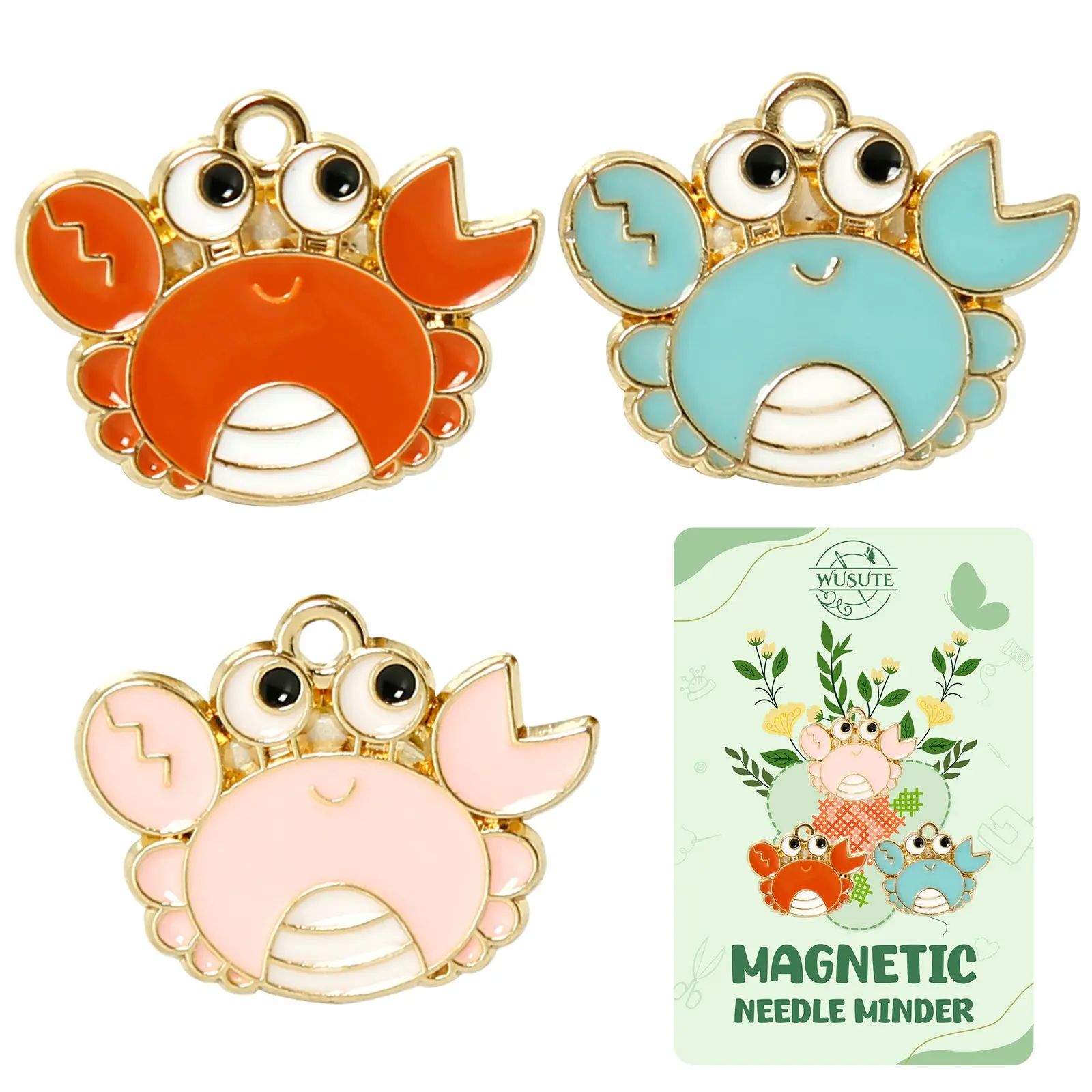 3 Pack Needle Minders for Needlepoint, Cute Funny Animals Magnet, Cross Stitch and Embroidery Accessories, Sewing Needlework Organizer, Sewing Tools