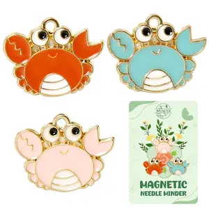 3 Pack Needle Minders for Needlepoint, Cute Funny Animals Magnet, Cross Stitch and Embroidery Accessories, Sewing Needlework Organizer