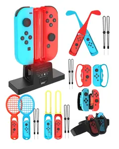 Switch Sports Accessories Bundle, 21 in 1 Upgraded Switch Sports Accessories Bundle for NinTendo Switch/OLED Sports Accessories