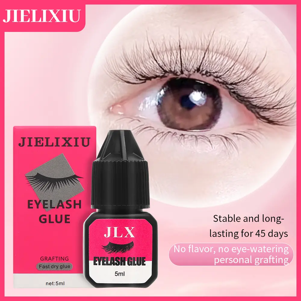Professional Cosmetic Makeup Glue for Eyelash Extensions, Low Irritation Formula with a 7-14 Day Hold for Salon Use, Eyelash Bond Glue, False Eyelashes & Adhesives