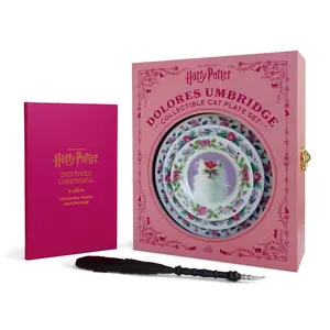 Harry Potter: Dolores Umbridge Collectible Cat Plate Set by Donald Lemke