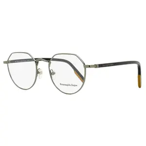 Zegna Geometric Vicuna Eyeglasses EZ5238 012 Ruthenium/Black 50mm