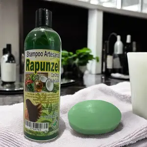 Combo Shampoo artesanal De Romero  y BARRA DE JABÓN DE BARRA - con ortiga y cola de caballo