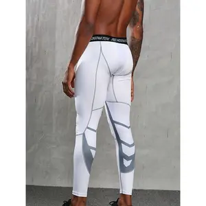 Men's High-Stretch Breathable Quick-Dry Athletic Leggings - Perfect for Gym, Running & Outdoor Activities