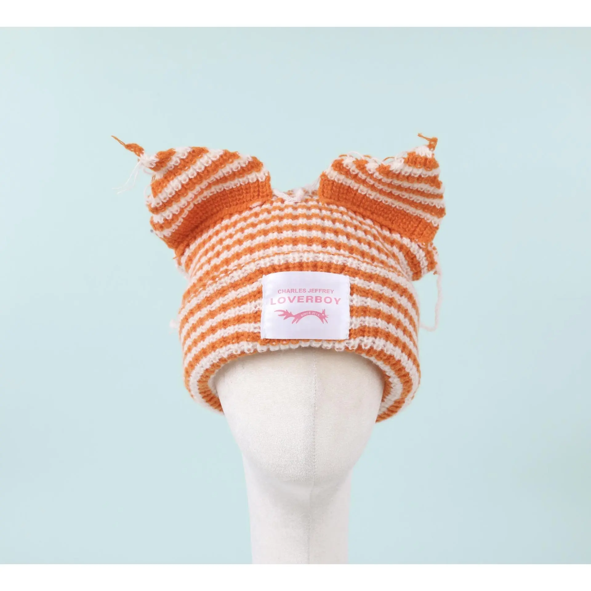 Fine stripes [white + orange]