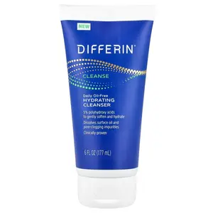 Differin Daily Oil-Free Hydrating Cleanser, 6 fl oz (177 ml) | HSA/FSA Eligible