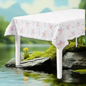 Unicorn Print Rectangular Table Cover - for Parties, Spritz Style, Disposable, Waterproof