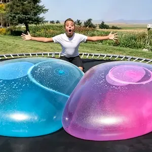 Giant 47" Bubble Ball Toy - Fill with Air or Water, Huge Bounce Ball for Kids Outdoor Summer Fun
