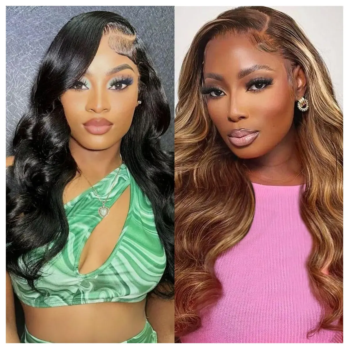 【Live Combo】2 Wigs | 13x4 Body Wave Lace Front Wigs Human Hair Transparent Lace Frontal Human Hair Wigs Body Wave Wigs for Woman