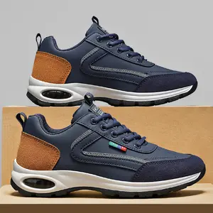 New 2026 spring and summer men's sports and casual shoes, lace-up running shoes, soft-soled and soft-surfaced driving shoes