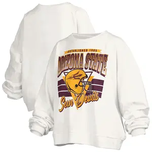 White Retro Pullover Sweatshirt for Women