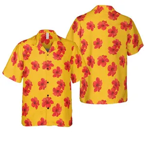 Adrian Ramos Hawaiian Shirt, Short Sleeve Casual Button Down Shirts Summer Beach Shirt, Tropical Floral Shirt