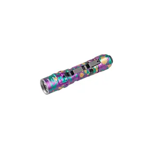 Weltool T1 Pro V2 Colorful EDC Flashlight – 550 Lumens, USB-C Rechargeable, Waterproof Multi-Mode Flashlight - Compact Portable Torch for Home & Outdoor Camping & Everyday Use - 14500 Battery Included