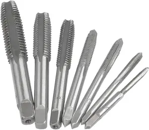 7 count Metric Thread Tap Set, HSS Tapping Tool Set M3 M4 M5 M6 M8 M10 M12 Hand Tap Set