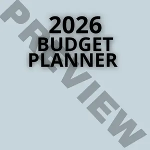 2026 Budget Planner - Essential Financial Management Tool for Personal Savings and Spending Tracking