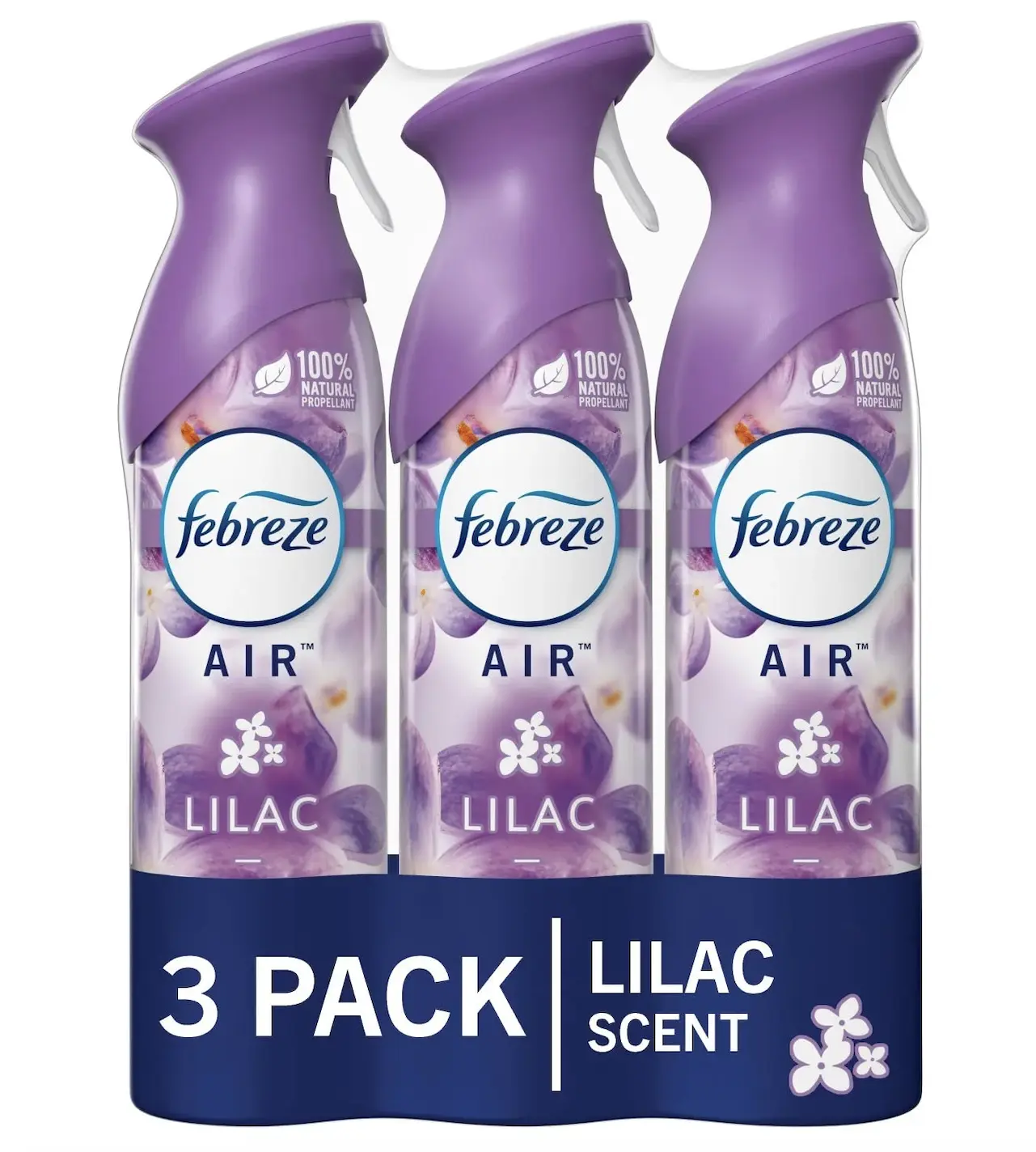 Air Effects Linen and Lilac Freshener Spray 8.8 Oz (3 Count) - Lilac Scent, Non-Corrosive, Easy-to-Use Spray Bottle