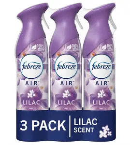 Air Effects Linen and Lilac Freshener Spray 8.8 Oz (3 Count) - Lilac Scent, Non-Corrosive, Easy-to-Use Spray Bottle
