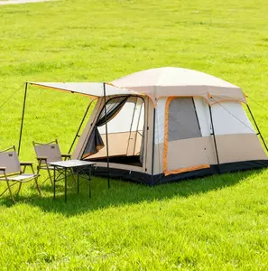 The Ezify Outdoor 4/6 Quick-Pitch Tent is a portable, waterproof tent. It features a removable canopy, is made of high-quality windproof and rainproof materials, and offers a spacious interior – a camping essential.