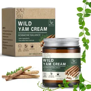 Wild Yam Cream, Natural Organic Formula Wild Yam Root Cream Deeply Moisturizing Skin, Enhances Skin Barrier, Boosts Elasticity, Smooths Fine Lines, Non-Greasy, Fast Absorption