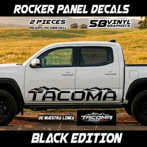 Tacoma RidgeX - Rocker Panel Decals Big Letter, 2 Pieces, ready to install