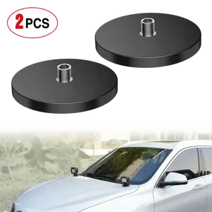 Nilight Magnetic Base Bottomed-Mounted Sucker Holder Bracket (Pair)