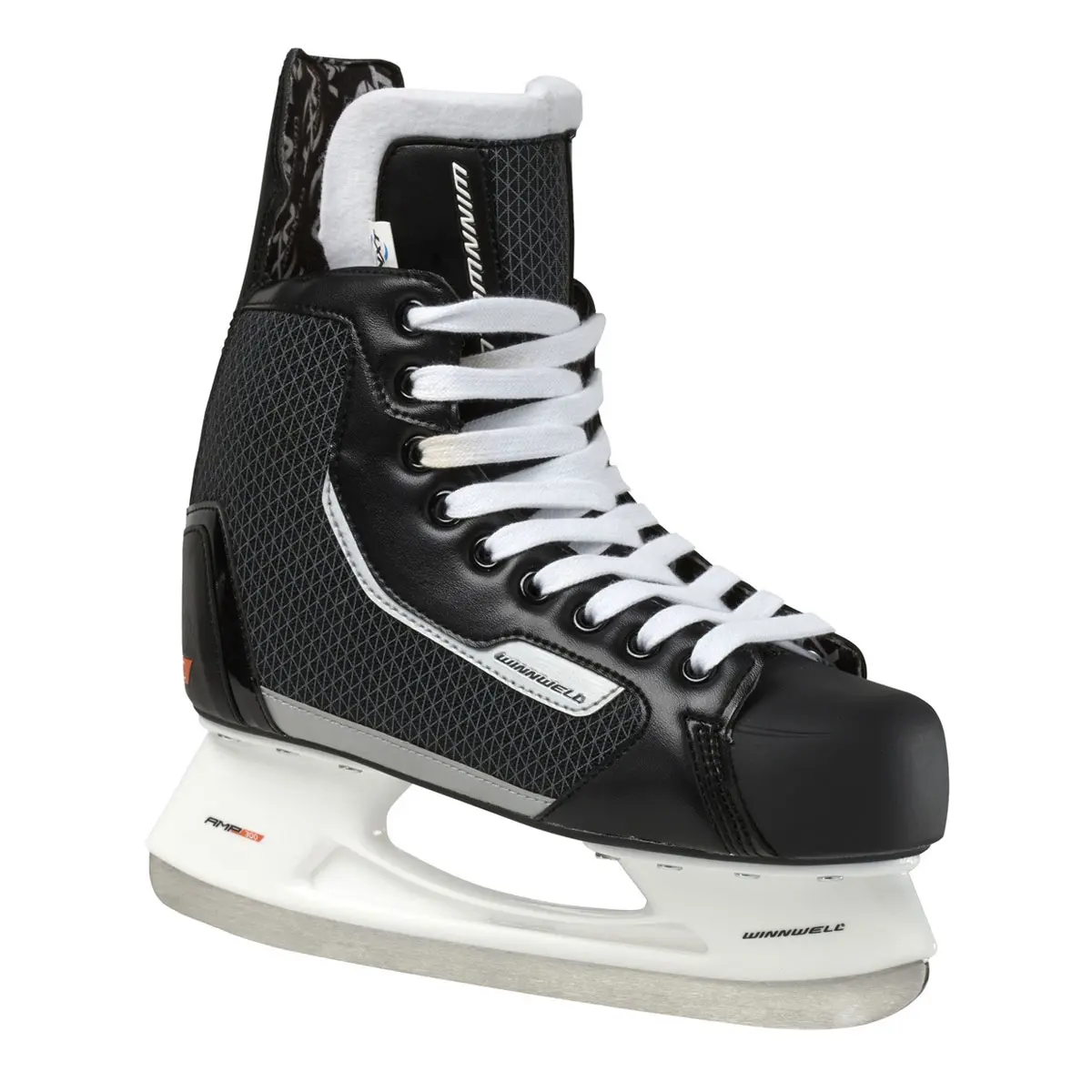 Winnwell AMP300 Youth Ice Skates, Synthetic Nylon Boot with Stainless Steel Runner for Casual Skating, Features a Felt Tongue & Odor Control, Cleansport Nxt Odor Control, Learning To Skate