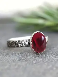 1 PC Elegant Cubic Zirconia Solitaire Ring For Women For Wedding Engagement Party Jewelry Valentine's Day Gift