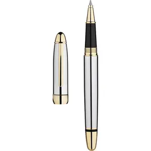 315 Luxury Rollerball Pen, Stunning  Chrome with 24K  Finish, Luxury Grade Craftsmanship,  Pen  Set for Men and Women, Graduation, Executive, Office, Fancy, Nice Pens