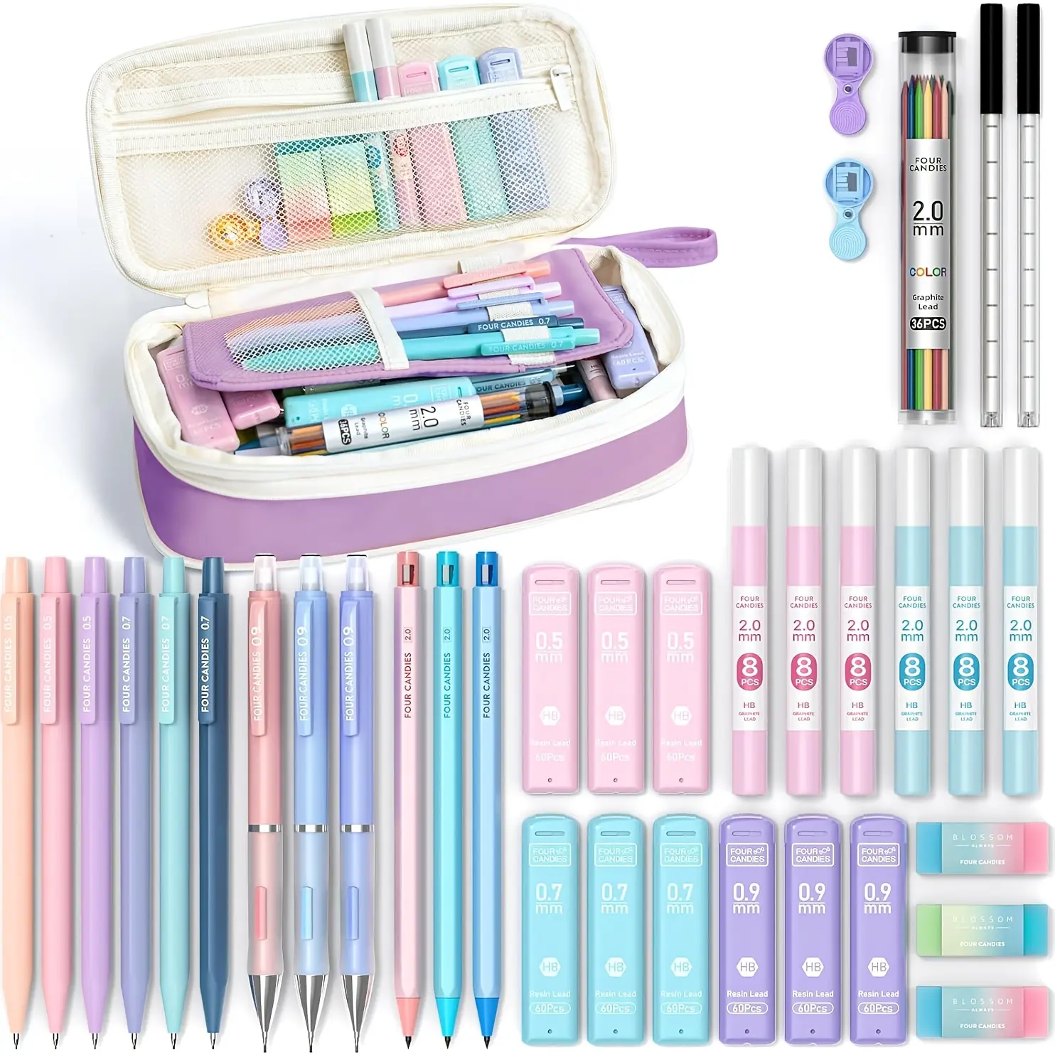 36PCS/Purple
