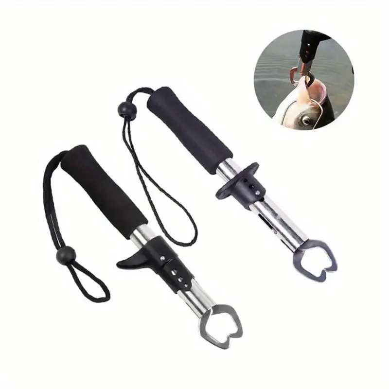 Rust Proof Stainless Steel Fish Controller Portable Professional Fish Grip Lip Catcher Folding Pliers Fishing Accessories Fishing Equipment
