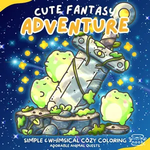 Little Hooks Cute Fantasy Adventure Adorable Animal Quests Cozy Coloring Book with 35 Unique Whimsical Pages & Bold Outlines for Beginner Creativity Unique