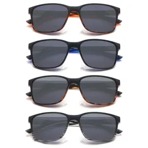 4 Pack Progressive Multifocal Reading Glasses Blue Light Blocking UV Protection Spring Hinge Comfort Fit Lightweight Eyeglasses Sports Sunglasses