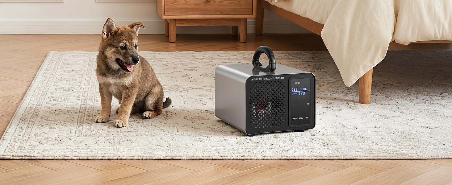 【Father's Day Dad Gift Idea】VEVOR Ozone Generator Ionizer - 36000mg/h Output, Independent 1000mg/h Output, Remote Control, 15s Delayed Start, Area-Based Timer, LCD Touchscreen, Commercial Industrial Odor Remover for Cars, Clothing (Up to 3200 sq.ft), Frui 【Father's Day Dad Gift Idea】VEVOR Ozone Generator Ionizer - 36000mg/h Output, Independent 1000mg/h Output, Remote Control, 15s Delayed Start, Area-Based Timer, LCD Touchscreen, Commercial Industrial Odor Remover for Cars, Clothing (Up to 3200 sq.ft), Frui