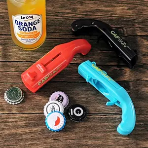 Beer Bottle Cap Shooting Gun - Funny Bottle Opener Tool for Parties Barbecues & Bar GamesABS Plastic Durable Safe Compact Entertainer