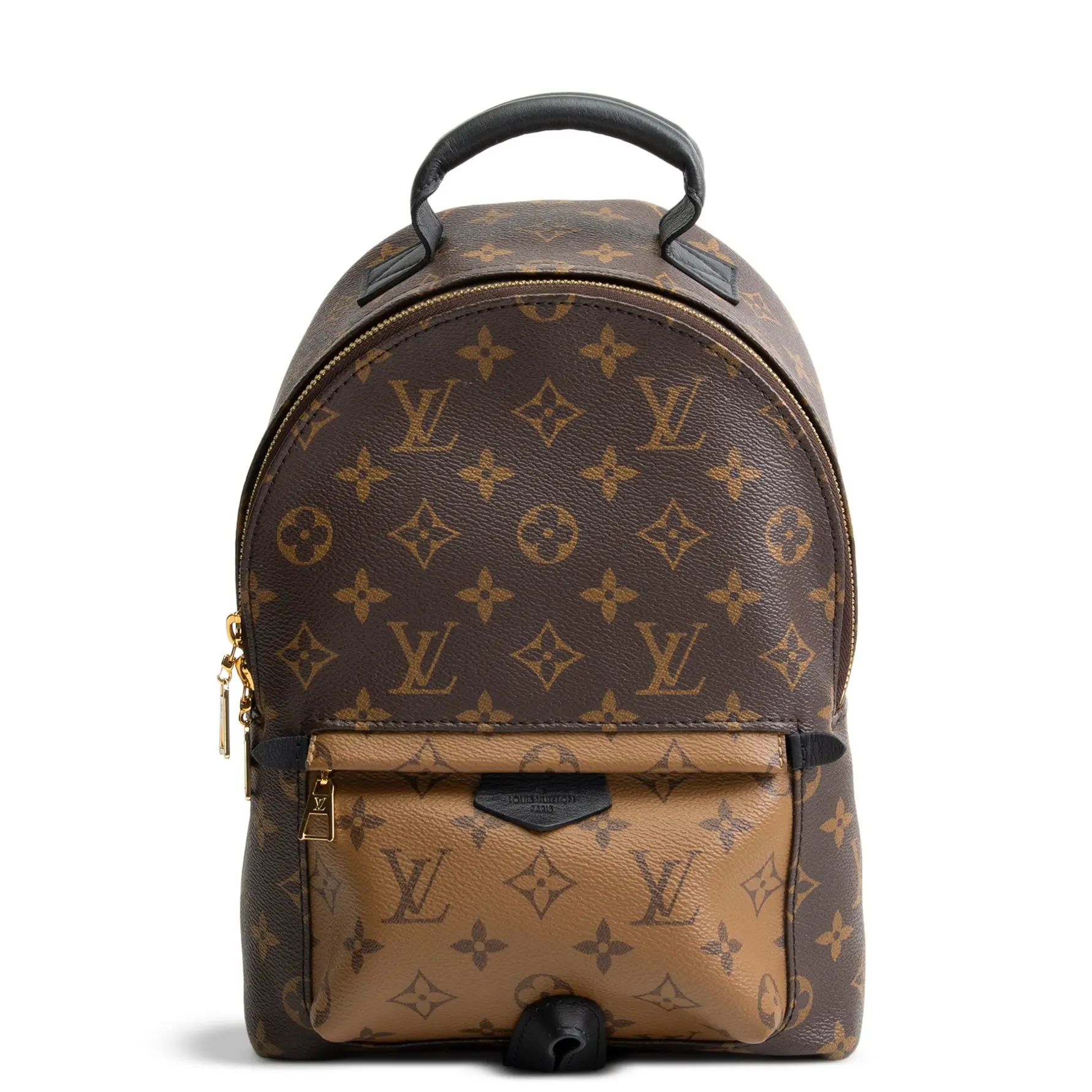 Pre-owned Louis Vuitton Reverse Coated Canvas Backpacks Monogram Reverse Palm Springs Backpack