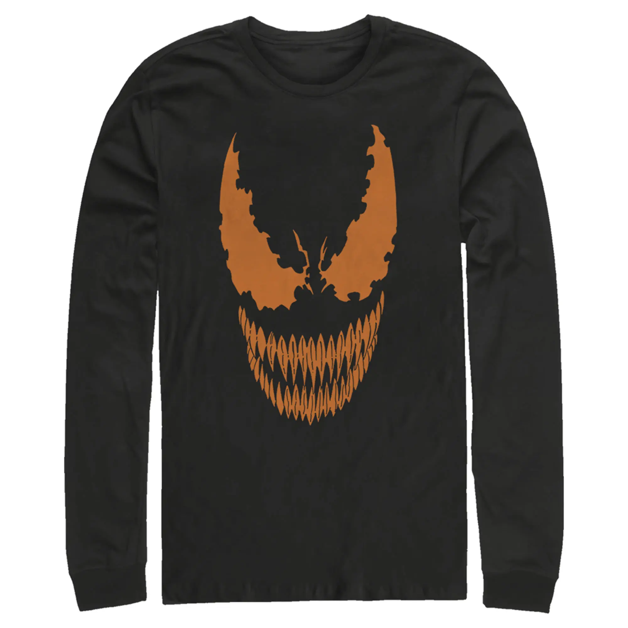 Men's Marvel Halloween Venom Scary Face Costume Long Sleeve Shirt