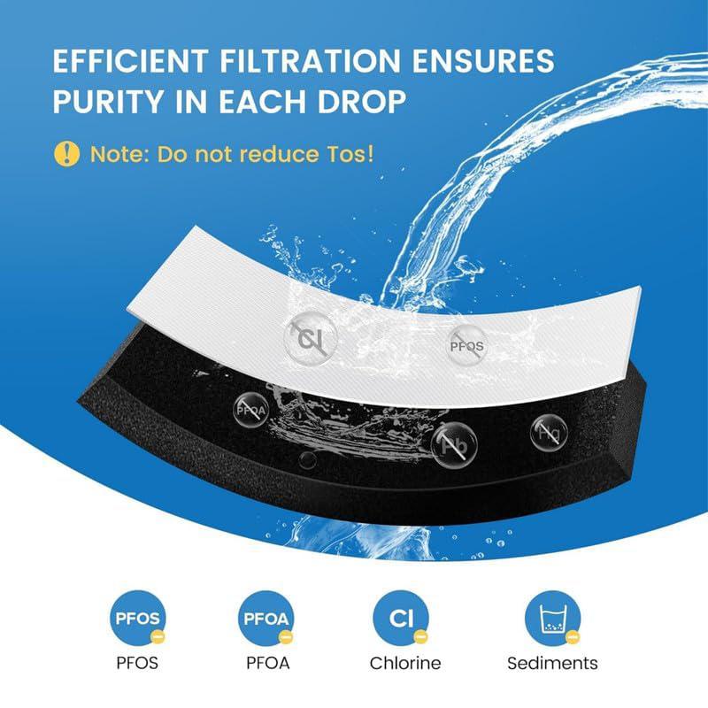 EDRARXD1 Water Filter – EveryDrop Filter A – Tool-Free Twist & Lock Installation – UL Certified to Reduce 74 Contaminants – Compatible with Whirlpool, Maytag, Amana, JennAir – 6-Month / 200 Gallon